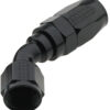 Hose Fitting #4 45 Deg Pro-Flow Black