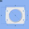 Mass Air Flow Sensor Ada pter Plate for Subaru