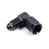 #4 Female Swivel to Male 90 Degree Fitting Black