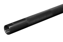 1 1/4" OD ALUM SWAGE .336 WALL 5/8 X 16 - 12"L BLACK