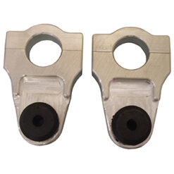 RADIATOR MOUNT CLAMP-ON W/ RUBBER BUSHING 2 1/2"