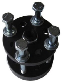 BILLET FAN SPACER 2 1/2" BLACK