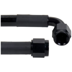 Coated Braided Line 36in #6 Hose -6 Str/-6 90 Deg