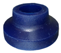 TORQUE ARM SLIDER BUSHING BLUE RUBBER SHORTENED