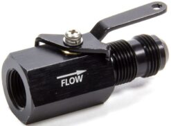 #10 Shut off Valve Black Female Inlet/Male Outlet