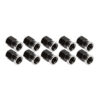 QC Cover Nuts Short Black 10pk