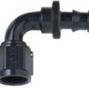 Hose Fitting #8 90 Deg Push Lock Black
