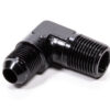 90 Deg Adapter Fitting #8 x 1/2 MPT Black
