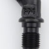 #3 x 45 Deg Bulkhead Fitting Black