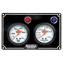 2 Gauge Panel  OP/WT Black