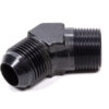 45 Deg Adapter Fitting #10 x 1/2 MPT Black