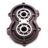 Billet Alum Rear Cover w/Bearings Black