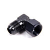 #8 Female Swivel to Male 90 Degree Fitting Black