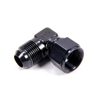 #8 Female Swivel to Male 90 Degree Fitting Black