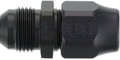 8AN Male to 1/2in Tube Adapter Fitting  Black