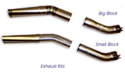 TAILPIPE KIT UPSWEPT 602 FULLY WELDED W/ MUFFLERS