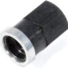 Cover Nut Short Q/C Alum Black