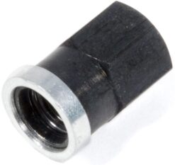 Cover Nut Short Q/C Alum Black