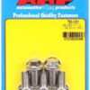 10mm x 1.25 x 20mm Bolt Kit 5pk 6pt SS