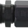 8AN Male to 1/2in Tube Adapter Fitting  Black