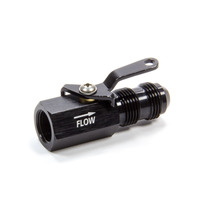 #8 Shut off Valve Black Female Inlet/Male Outlet