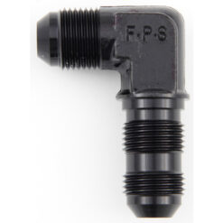 #12 x 90 Deg Bulkhead Fitting Black