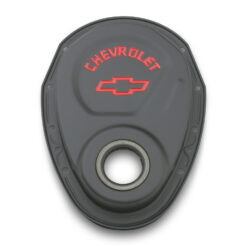 SBC Blk Crinkle Timing Cover