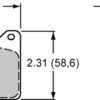 Brake Pad Set Polymatrix B Powerlite Caliper 7912