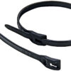 Wire Ties Black 11.00 Flush Fit 100pk
