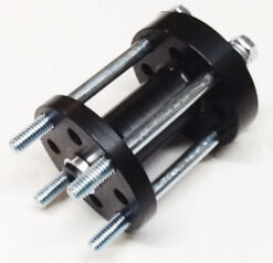 BILLET FAN SPACER 3" BLACK