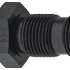 Str Bulkhead Fitting #3 Black